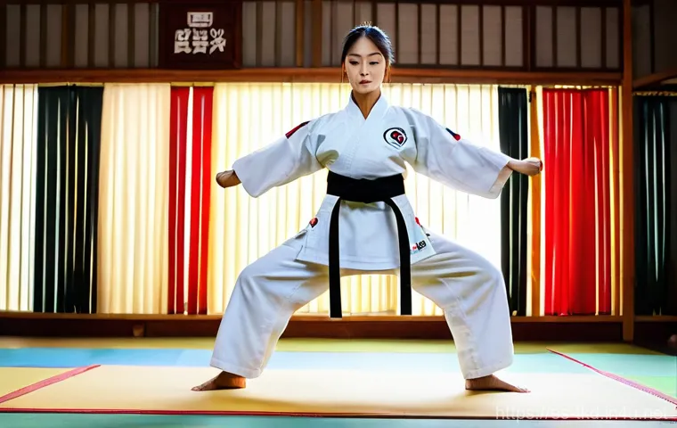 태권도 개인 지도 비용 - **Prompt 2: Dedicated Home Taekwondo Practice**
    "A young man, around 20 years old, practicing Ta...