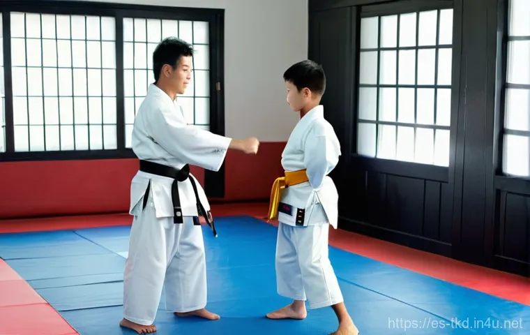 태권도 영상 제작 팁 - **Taekwondo Master's Focused Reflection After Training**
    A female Taekwondo master, in her late ...