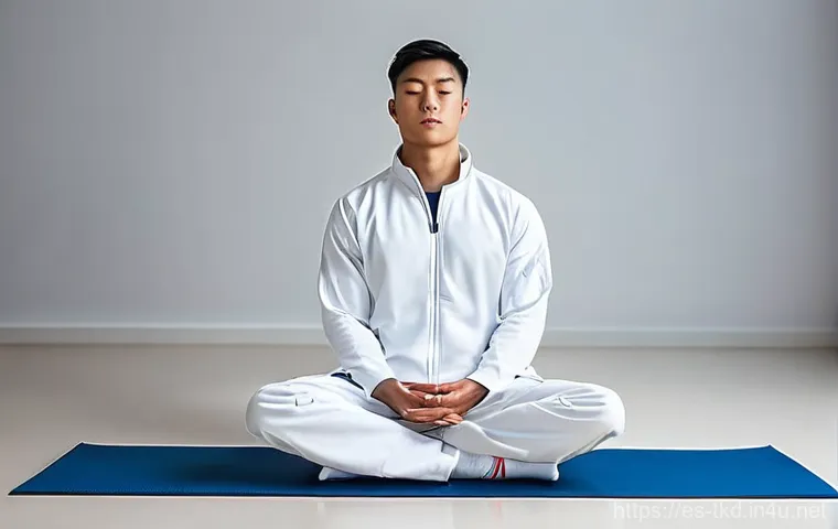 태권도 체력 테스트 방법 - **Prompt 2: Dynamic Flexibility Training in Taekwondo**
    "A strong, athletic male Taekwondo pract...